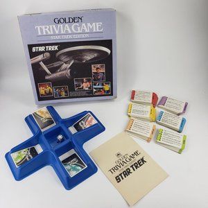 1985 Vintage Golden Trivia Star Trek Edition Game #4162 Complete!